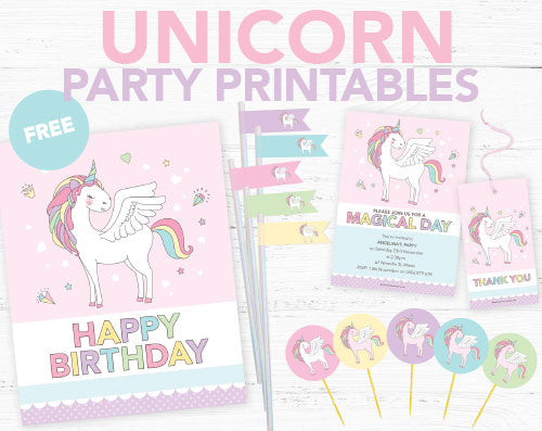 HOW TO MAKE Unicorn Party Invitations & DIY Printables