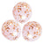 Confetti Balloons - Pack of 3 - Rose Gold + Pink