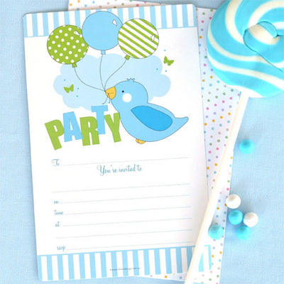 Blue Bird Invite - Pack of 12