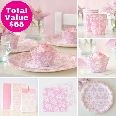 Damask Party Saver Package - 12 Pack