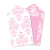 Damask Pink Tag - Pack of 12