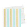 Gold & Mint, Stripe & Dots Cocktail Napkin - Pack of  20