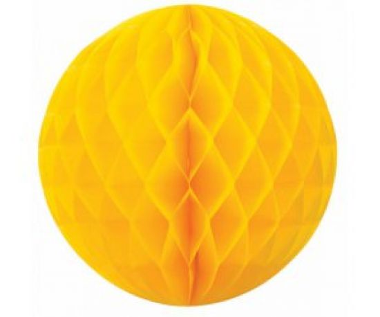 Yellow Honeycomb Balls - 35cm
