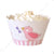 Pink Bird Cupcake Wrapper - Pack of 12