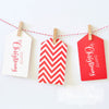 Merry Christmas White Tag - Pack of 12