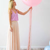 Balloon Tail White Gold + Pink