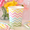 Chevron Pastel Cup - Pack of 12