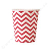 Chevron Red Cup - Pack of 12