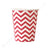Chevron Red Cup - Pack of 12