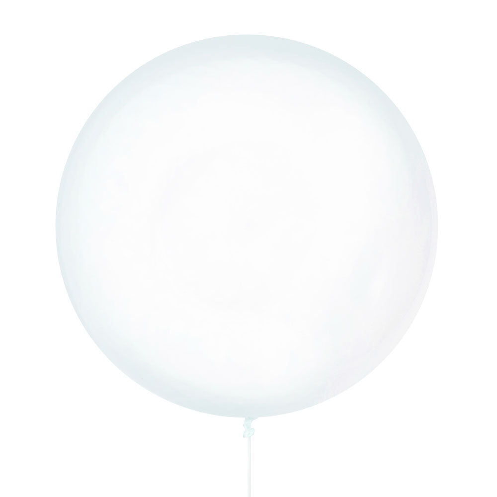 Clear Jumbo Latex Balloon - 90cm - 3ft