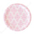 Damask Pink Large Plate - Pack of 12