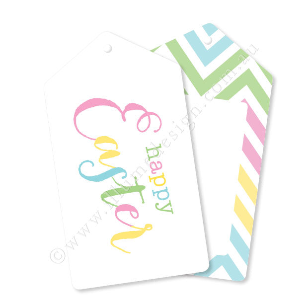 Pastel Easter Tags - Pack of 12