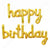 Gold Happy Birthday Balloon