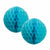 Pastel Blue Honeycomb Balls - 15cm - Pack of 2
