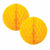 Yellow Honeycomb Balls - 15cm - Pack of 2