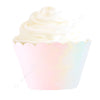 Iridescent Foil Cupcake Wrapper - Pack of 12