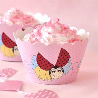Lady Beetle Cupcake Wrapper - Pack of 12