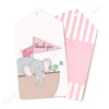 Noahs Ark Pink Tag - Pack of 12