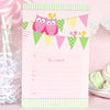 Owl Pink Invite - Pack of 12