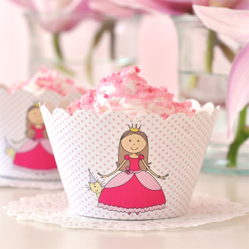 Princess Cupcake Wrapper - Pack of 12