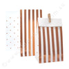 Rose Gold Stripes & Dots - Treat Bag - Pack of 10