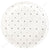 Silver & Black Dots Large Plate - Pack of 10