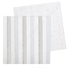 Silver Stripes & Dots Luncheon Napkin - Pack of 20