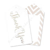 Silver Thank You Tags - Pack of 10