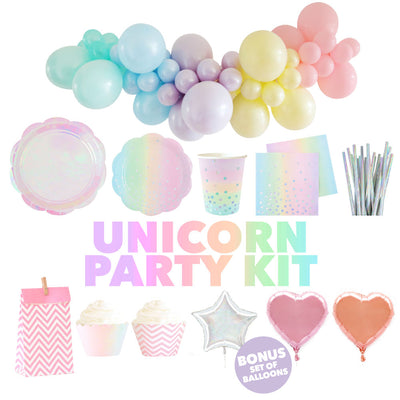 Unicorn Partyware & Decorations Kit